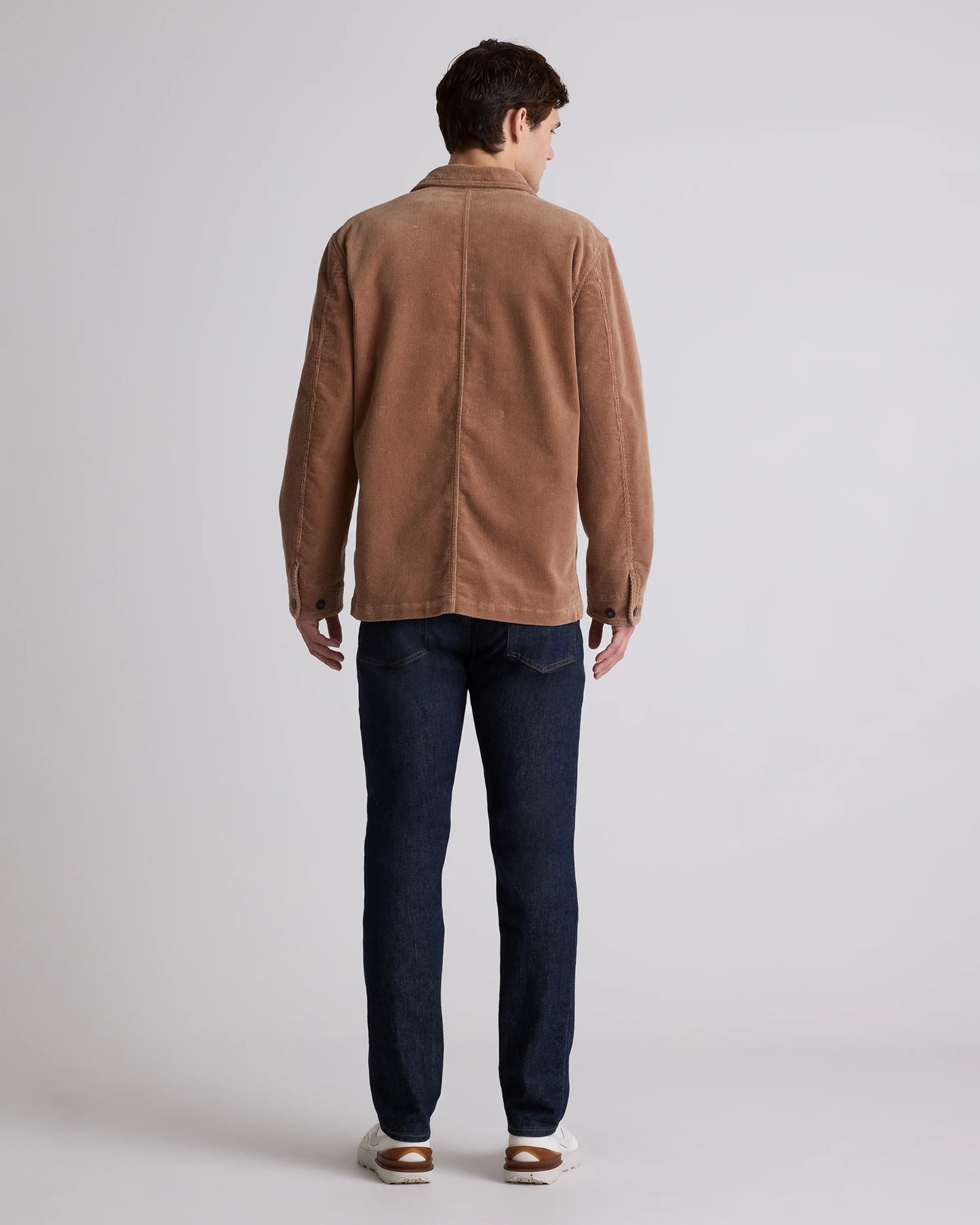 Organic Stretch Corduroy Chore Jacket - S / Seaweed