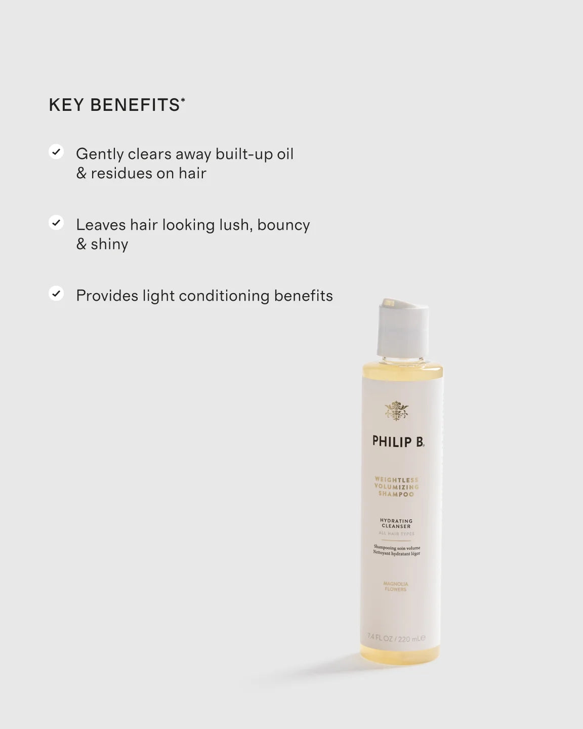 Weightless Volumizing Shampoo 7.4 oz by Philip B. Botanicals - One Size / No Color