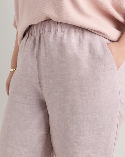 100% European Linen Pants - 1X / Bayberry Olive