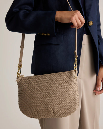 Sloane Handwoven Mini Shoulder Bag - One Size / Cognac