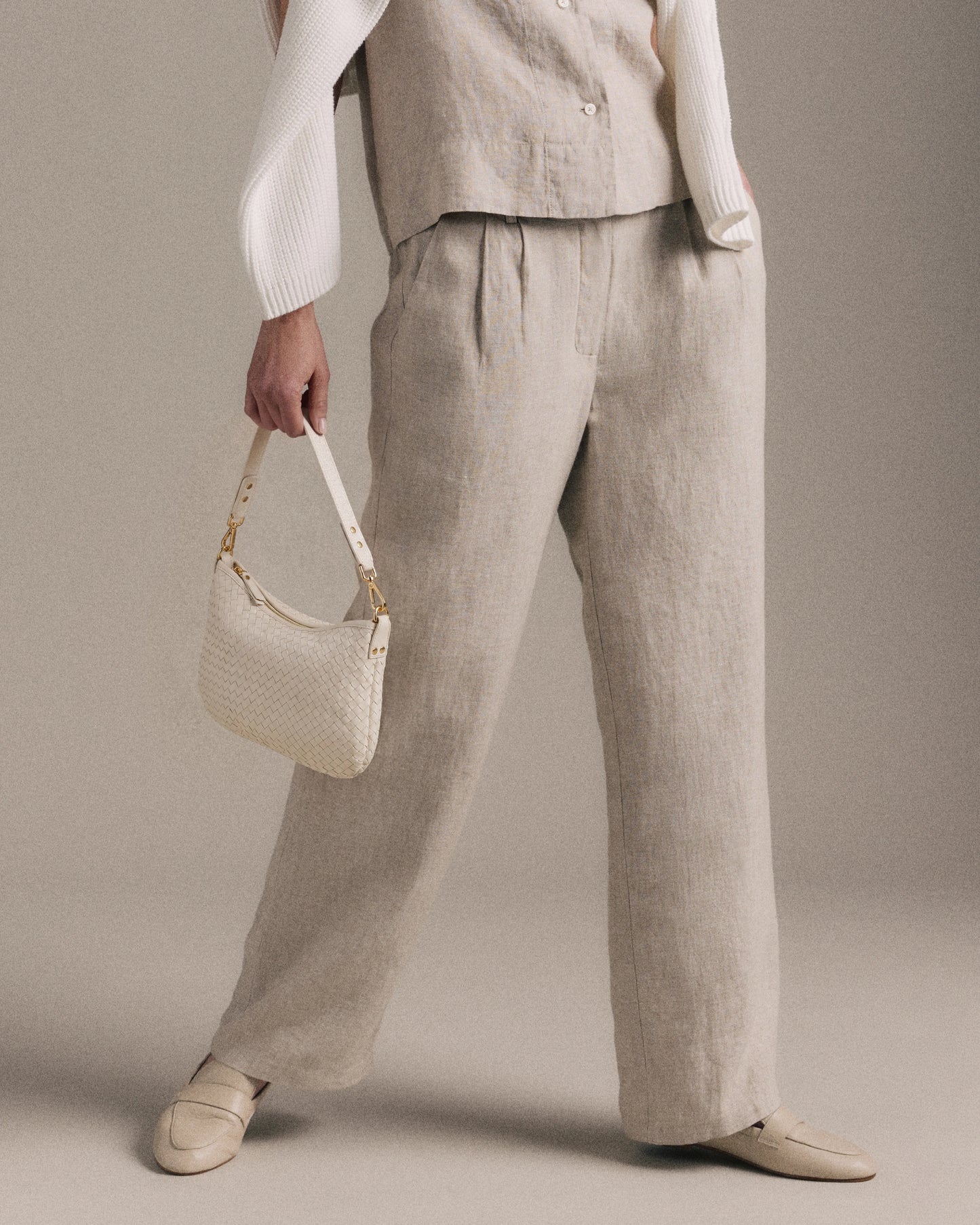 Sloane Handwoven Mini Shoulder Bag - One Size / Cognac