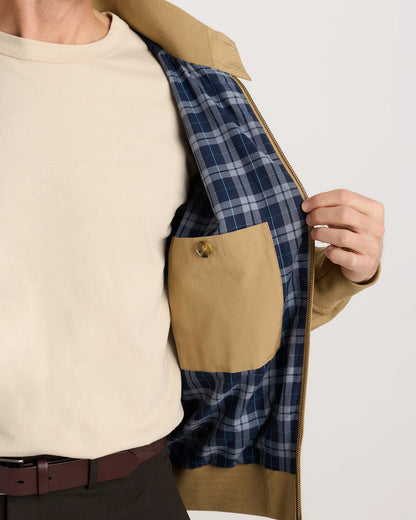 Heritage Water-Resistant Harrington Jacket - S / Deep Navy