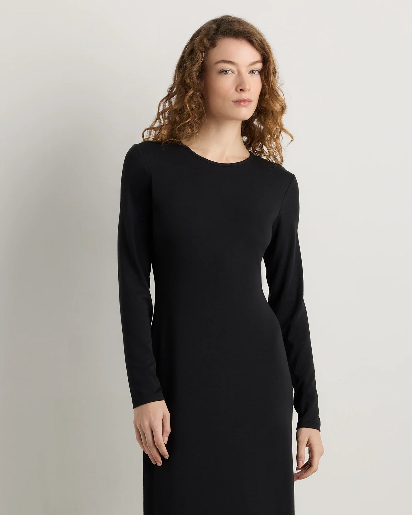 Long Sleeve Knit Maxi Dress - XS / Deep Navy