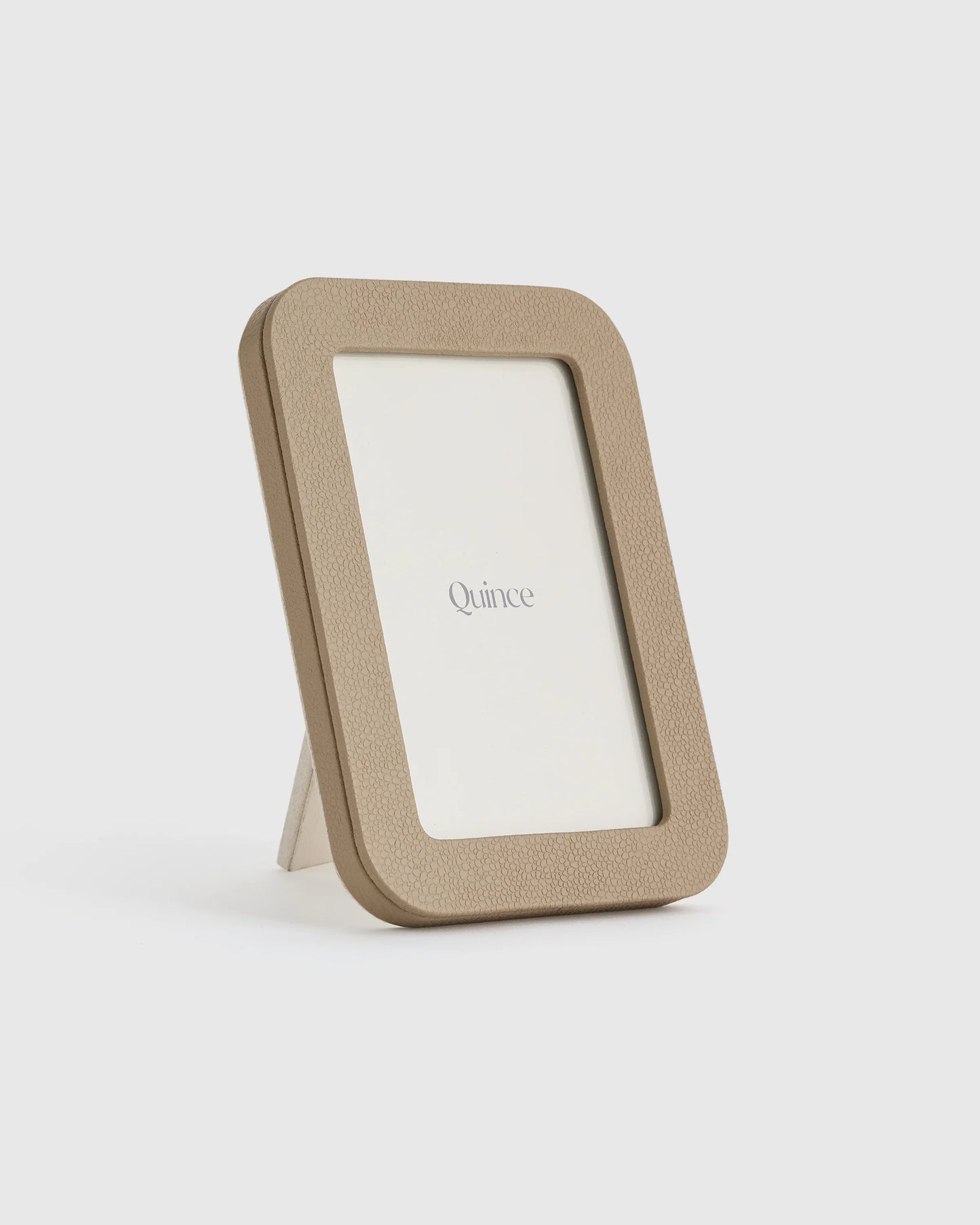 Shagreen Leather Picture Frames - 4x6 photo / Blush