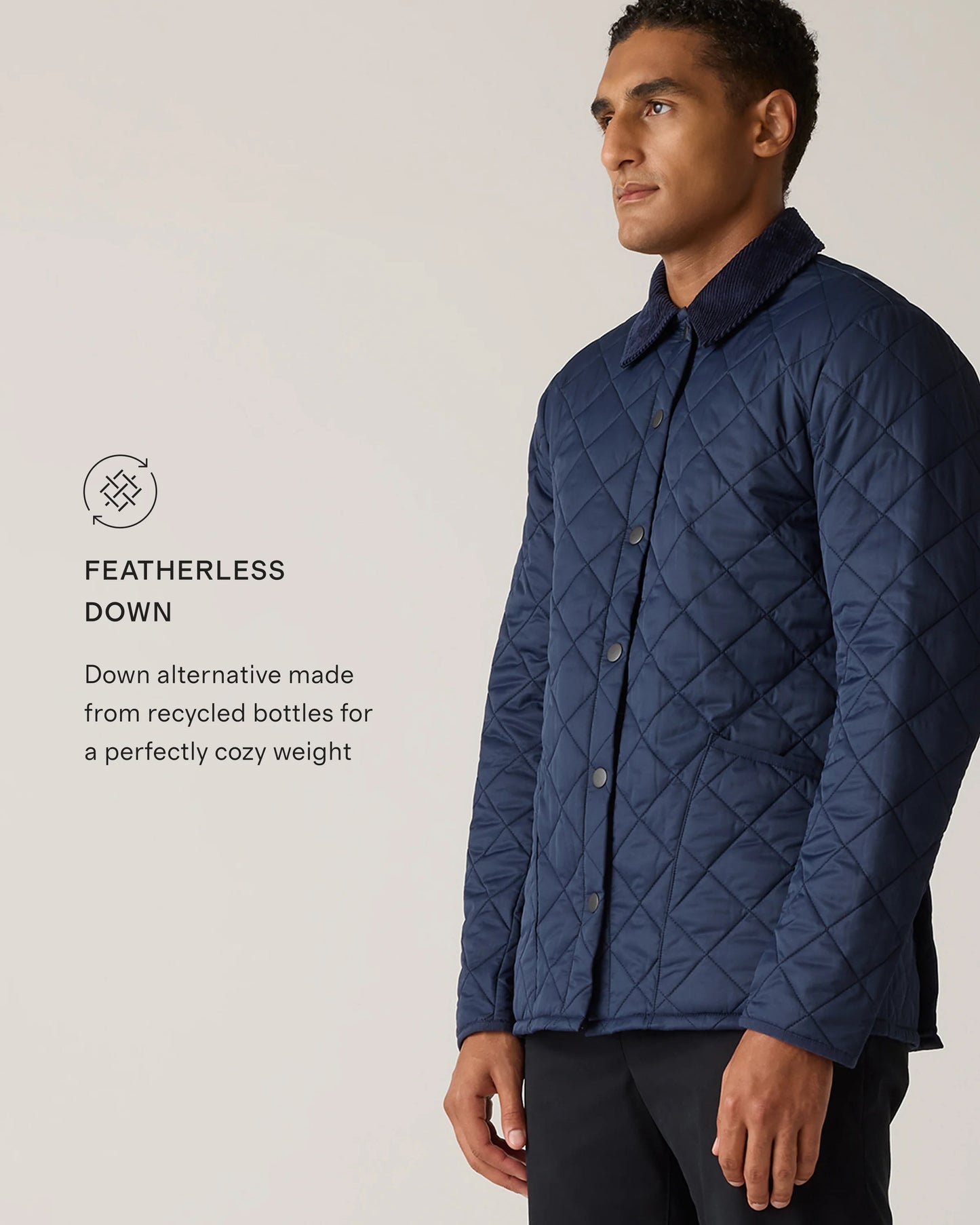 Featherless Quilted Jacket - S / Black
