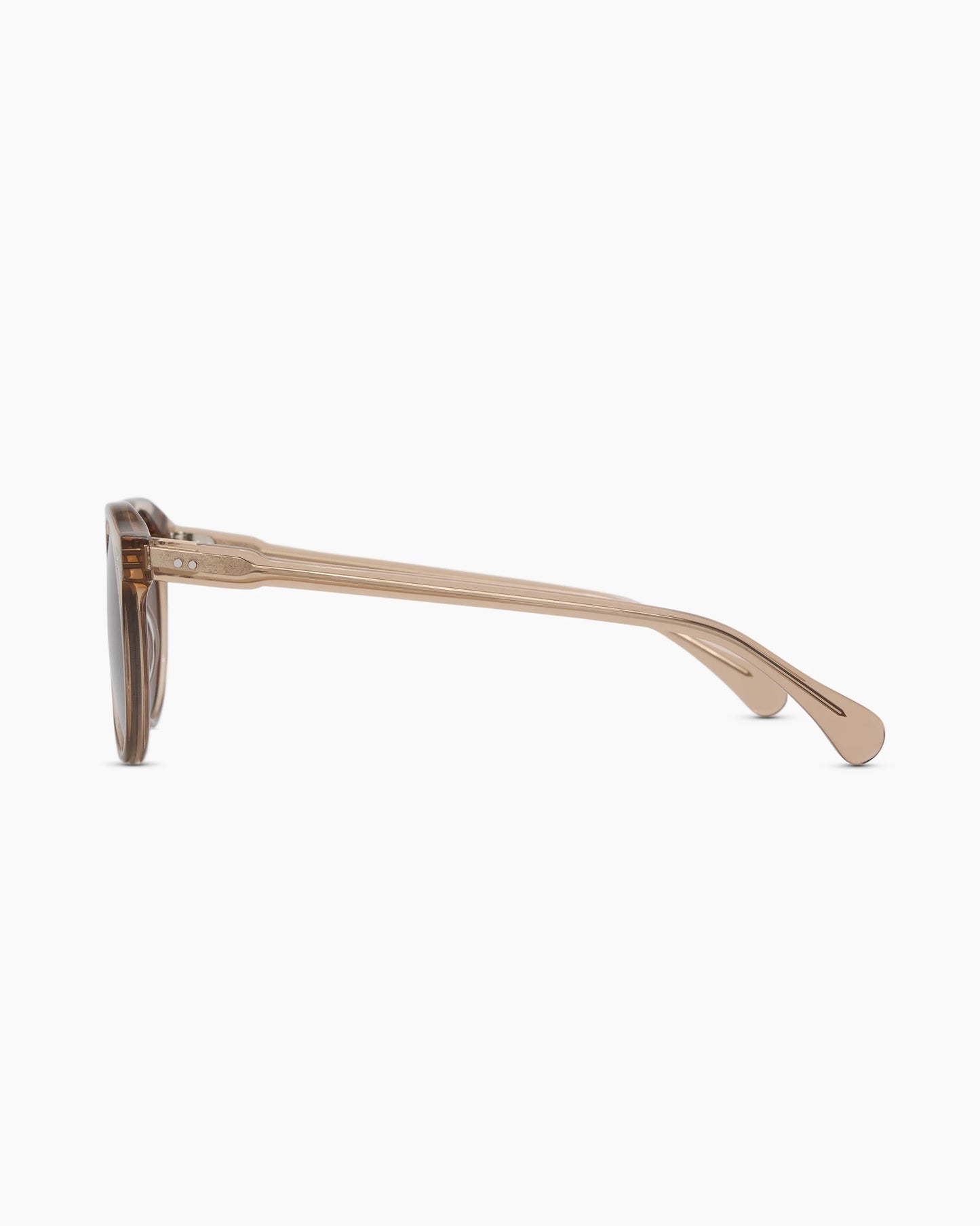 Tahiti Polarized Acetate Sunglasses - One Size / Clear Taupe with Brown lens