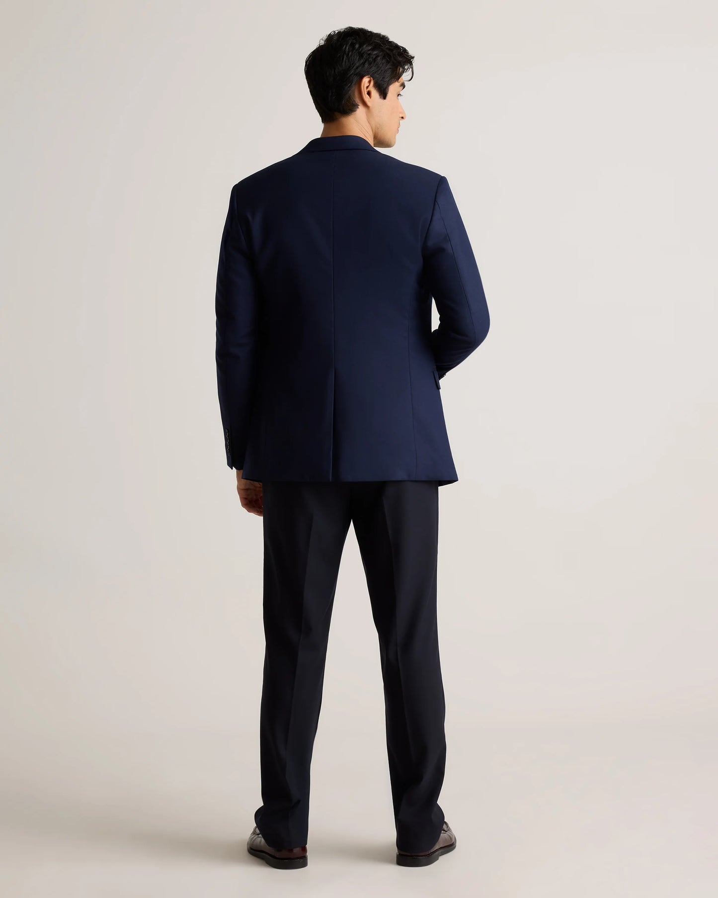 Stretch Wool Blazer - S / Grey Melange