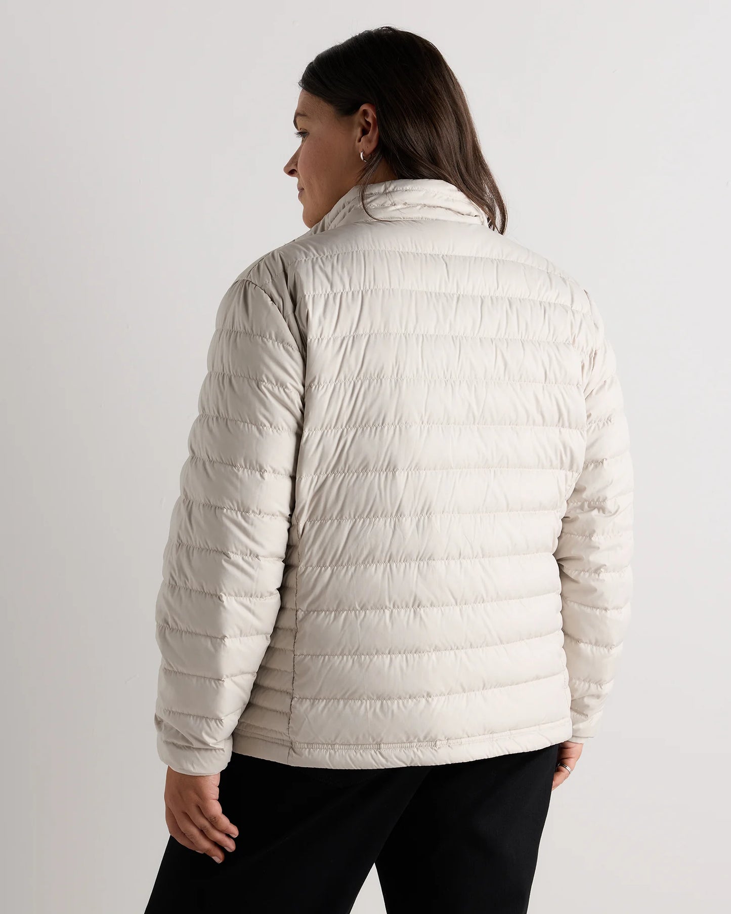 Lightweight Down Packable Puffer Jacket - 1X / Black