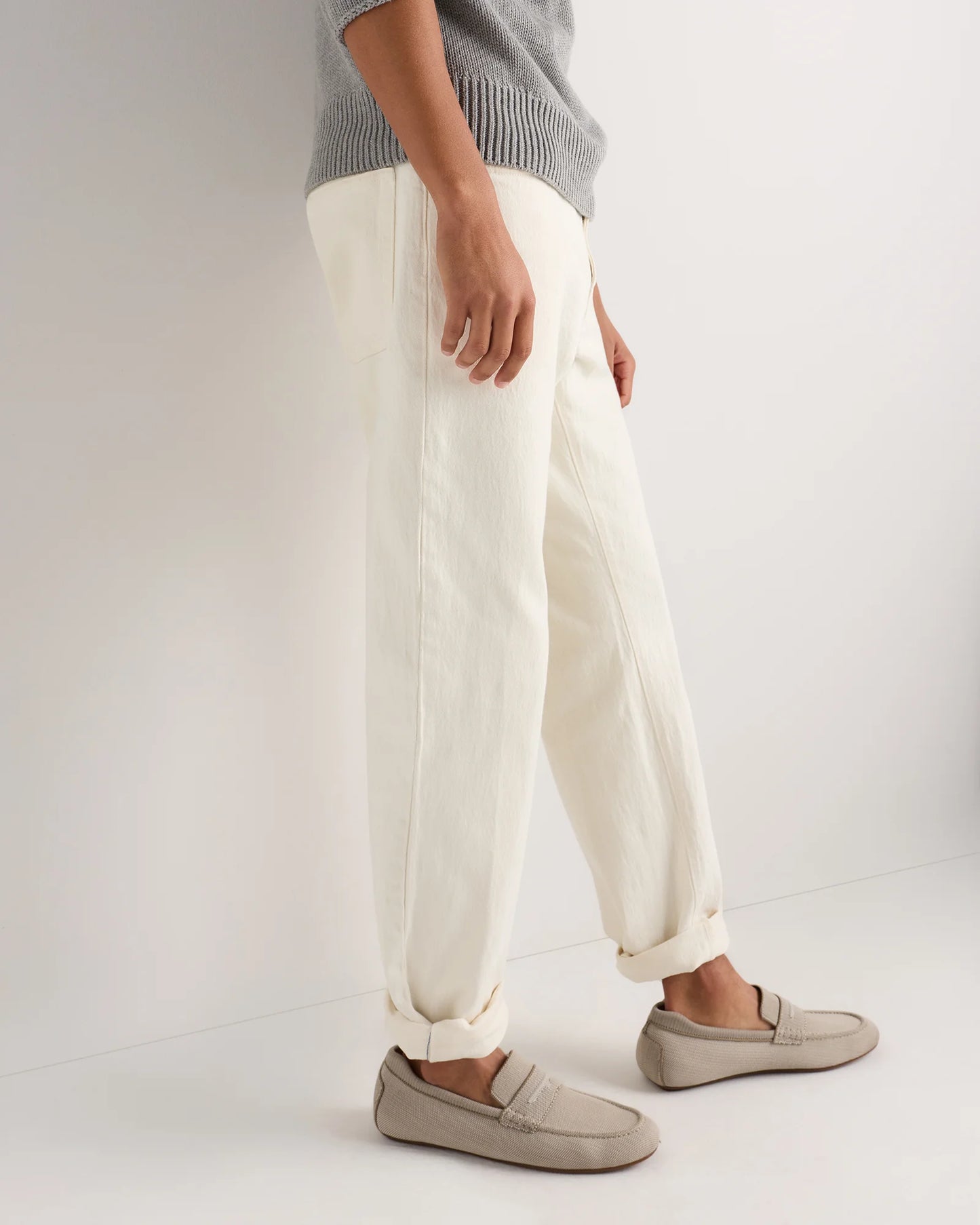 Recycled Knit Driving Loafer - 7 / Wheat