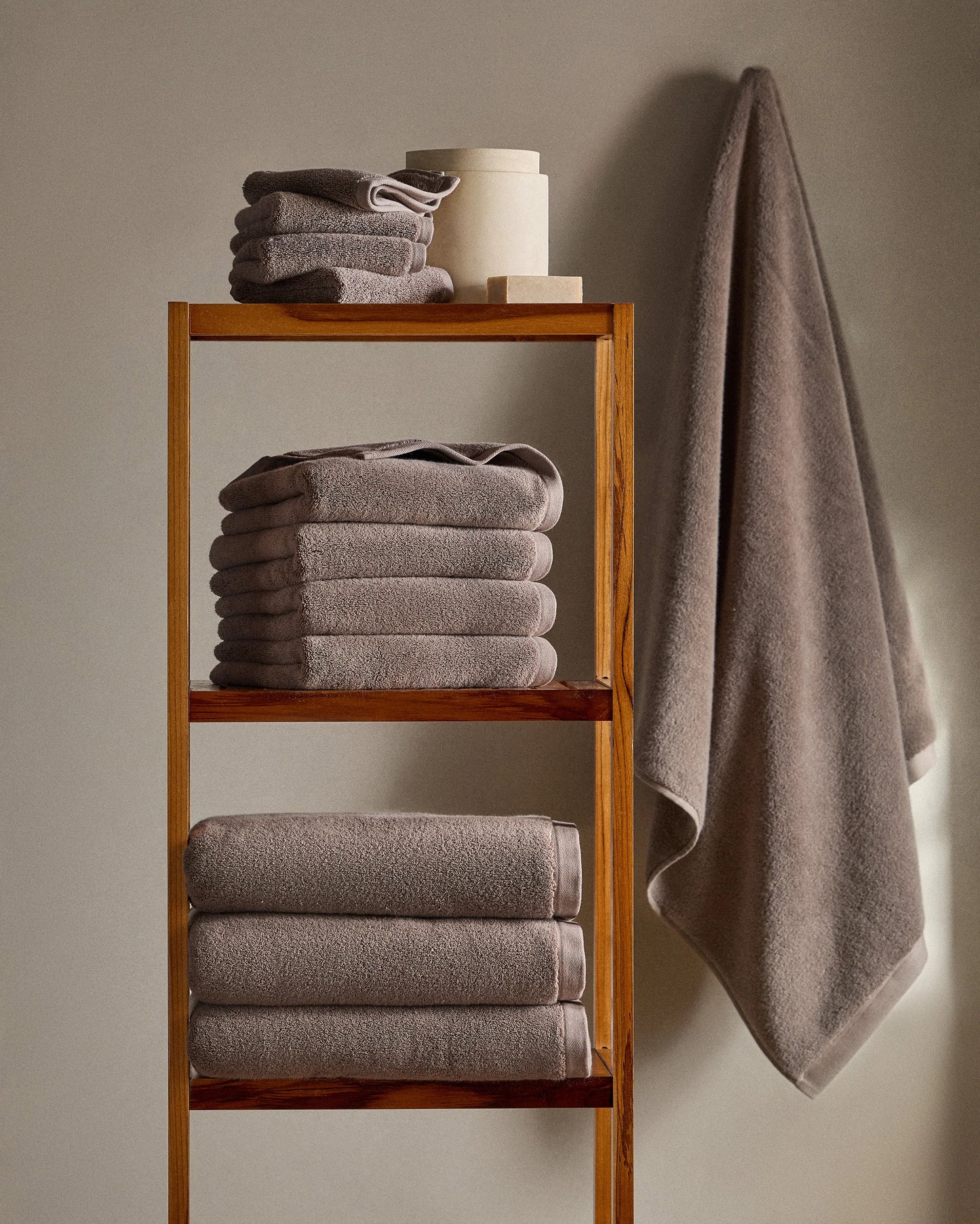 Plush Organic Turkish Cotton Hand Towel (Set of 2) - One Size / White