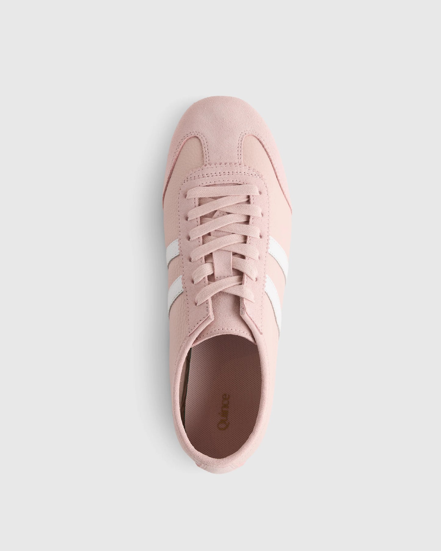 Italian Leather & Suede Low Profile Sneaker - 5 / Electric Blue