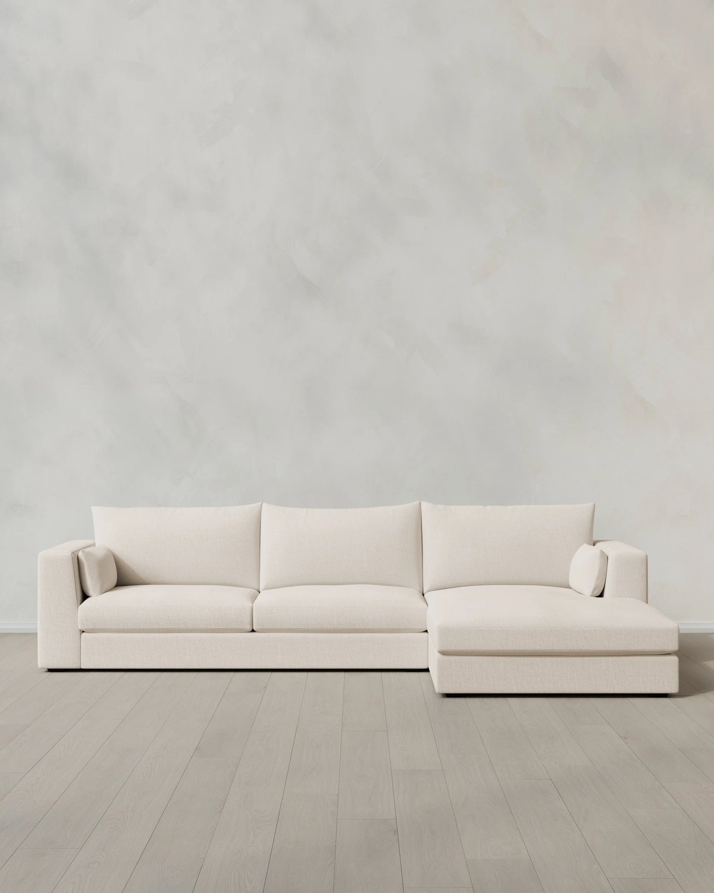 Oasis Chaise Sectional in Performance Linen - Right Arm / Sand