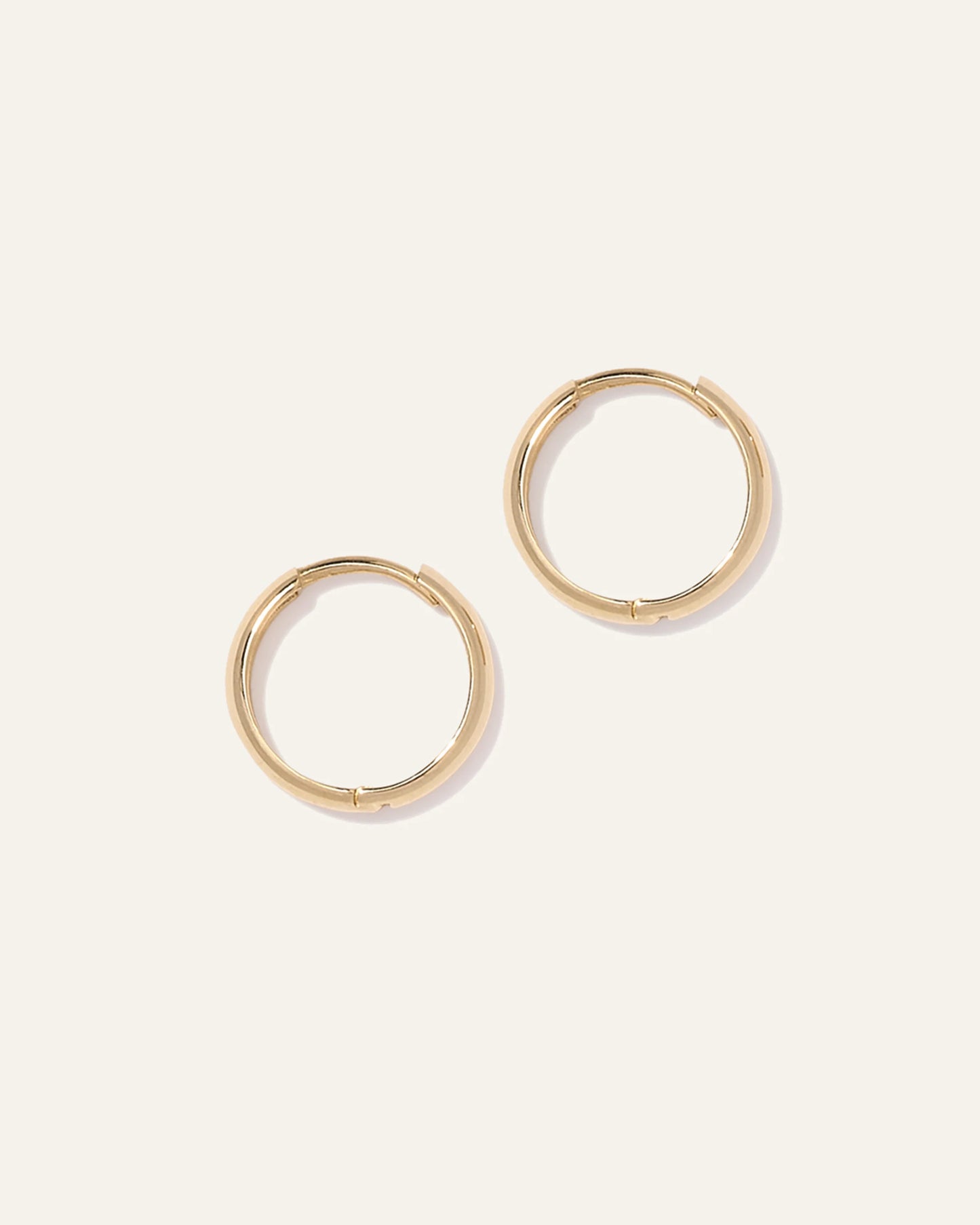 14K Gold Bold Hoops - One Size / Yellow Gold