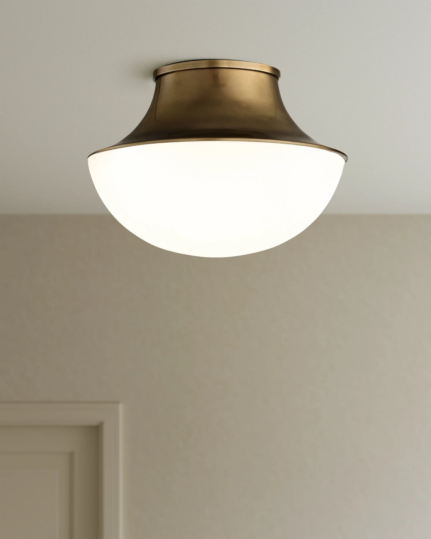 Drop Steel Flush Mount - One Size / Brass