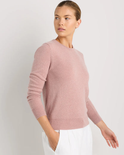 Mongolian Cashmere Crewneck Sweater - XS / Ivory