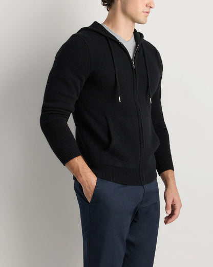 Mongolian Cashmere Full-Zip Hoodie - S / Teak