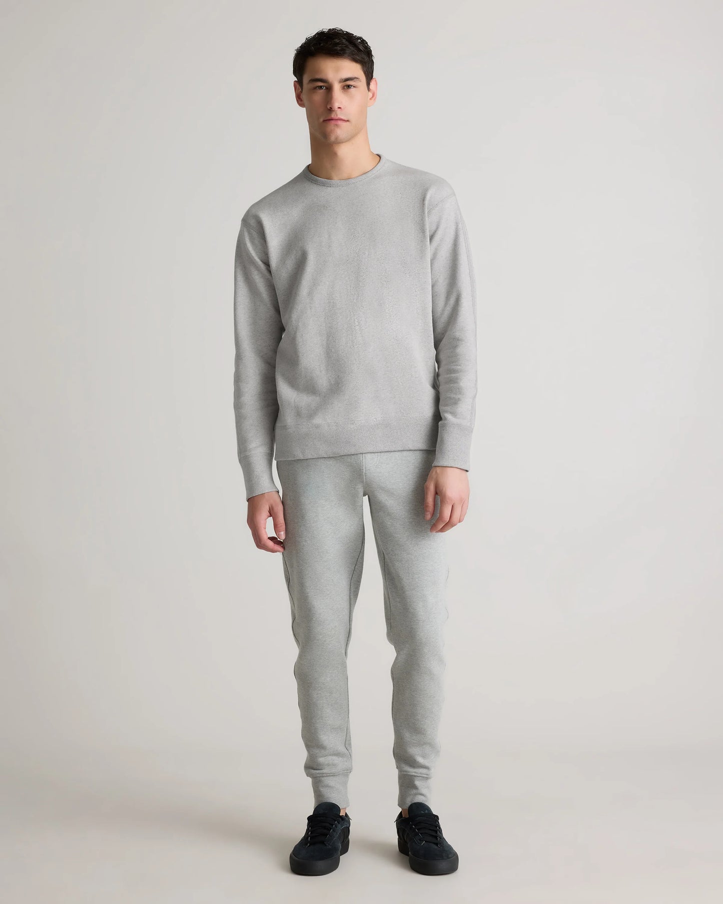 Organic Midweight French Terry Crewneck - S / Deep Navy