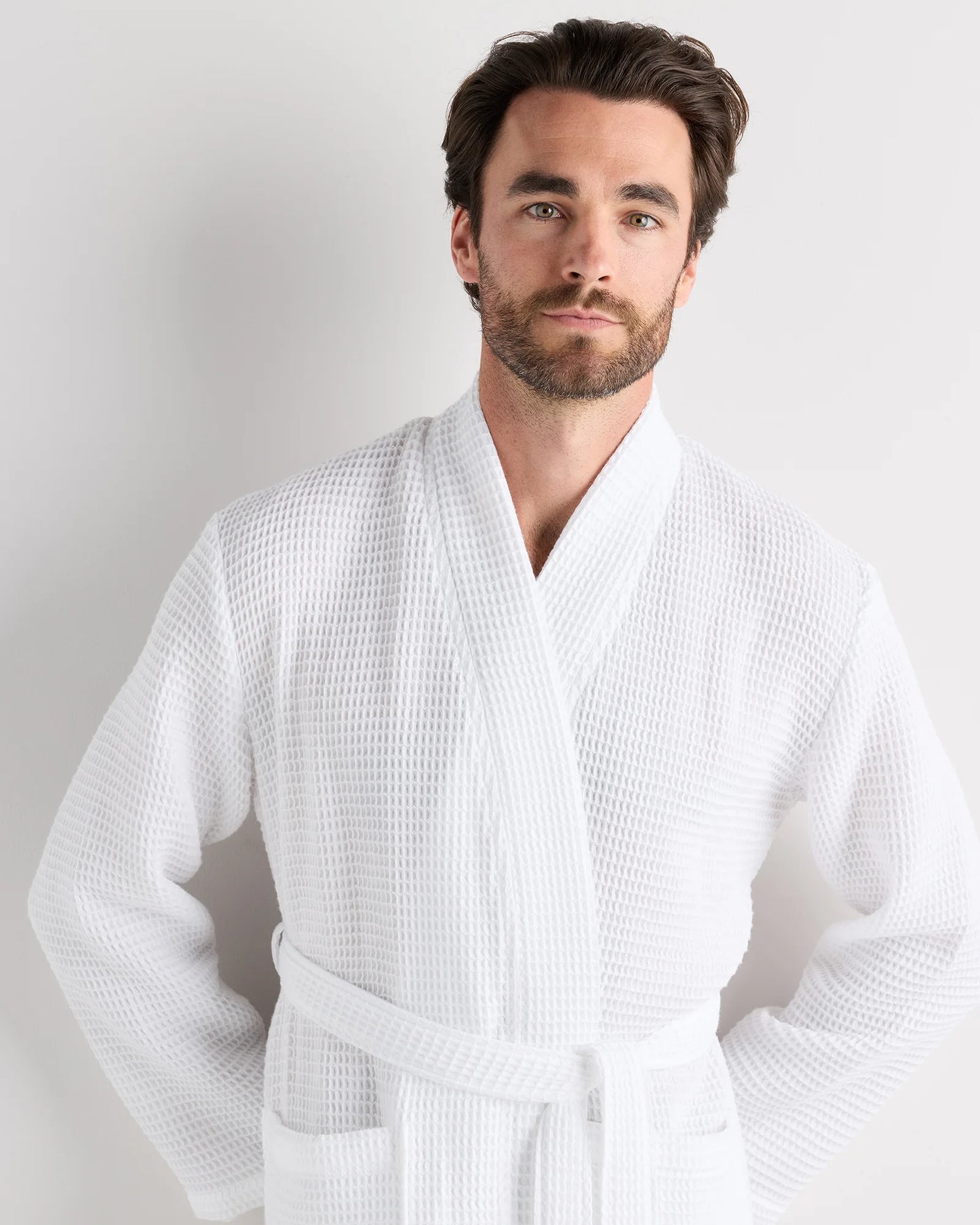 Organic Turkish Waffle Robe - XS / White