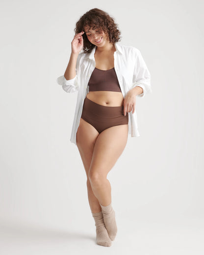 Shaping High-Waisted Brief (3-Pack) - XS / Cocoa