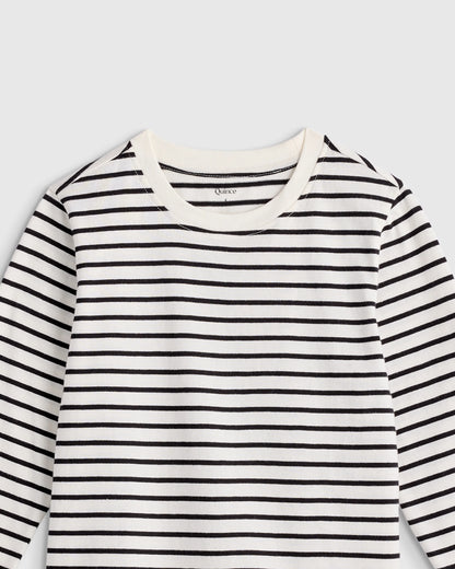 100% Organic Cotton Jersey Long Sleeve Tee - 6 / Dino Sketch