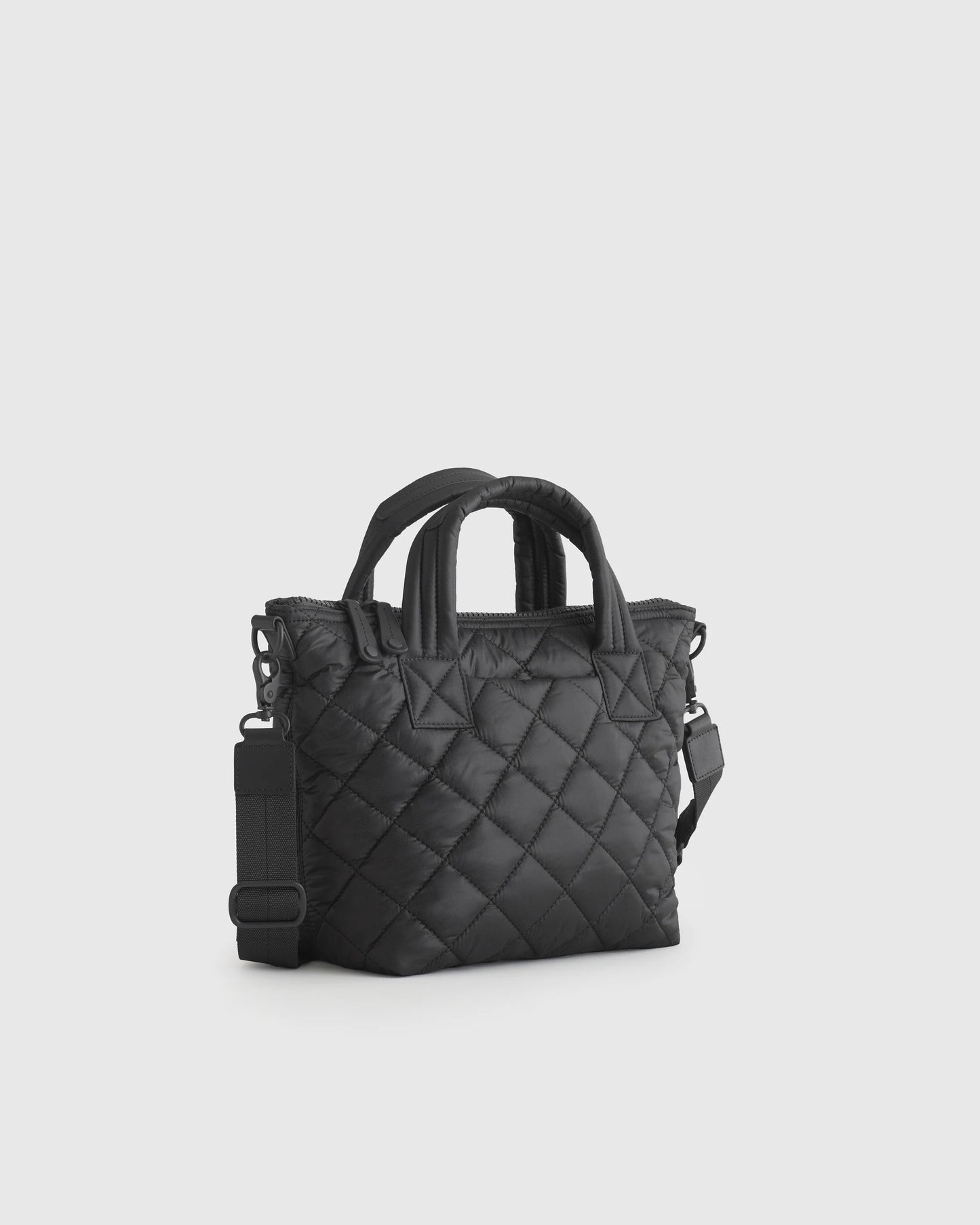 Transit Quilted Small Crossbody Tote - One Size / Taupe Brown