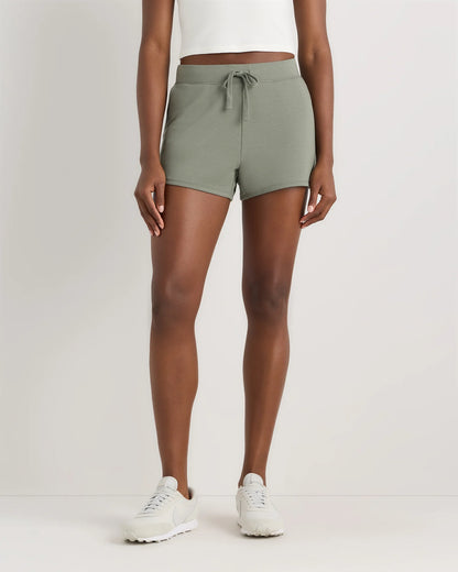 SuperSoft Fleece Shorts - XS / Smoked Thyme Green