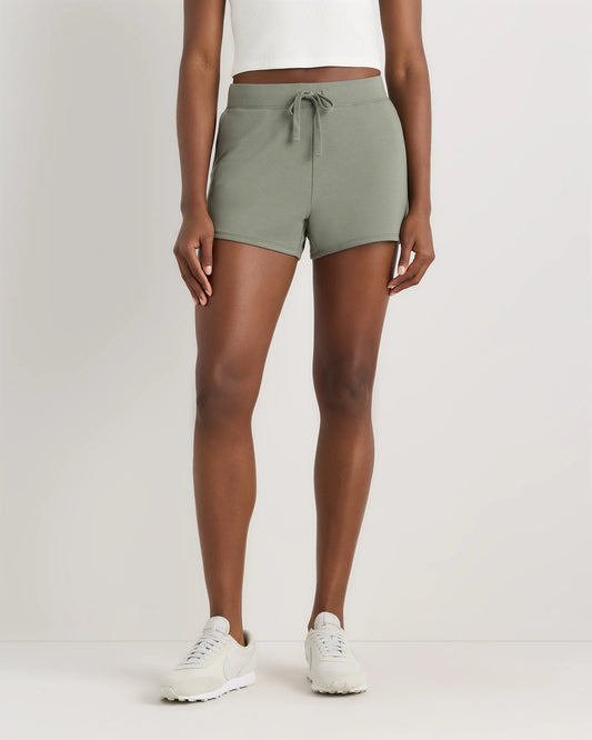 SuperSoft Fleece Shorts - XS / Smoked Thyme Green