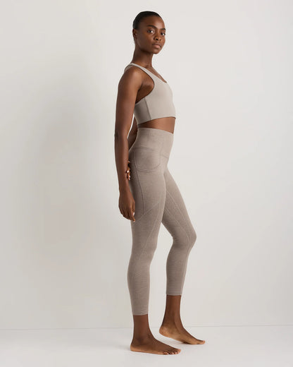 Ultra-Soft High-Rise Pocket Legging - XS / Heather Espresso
