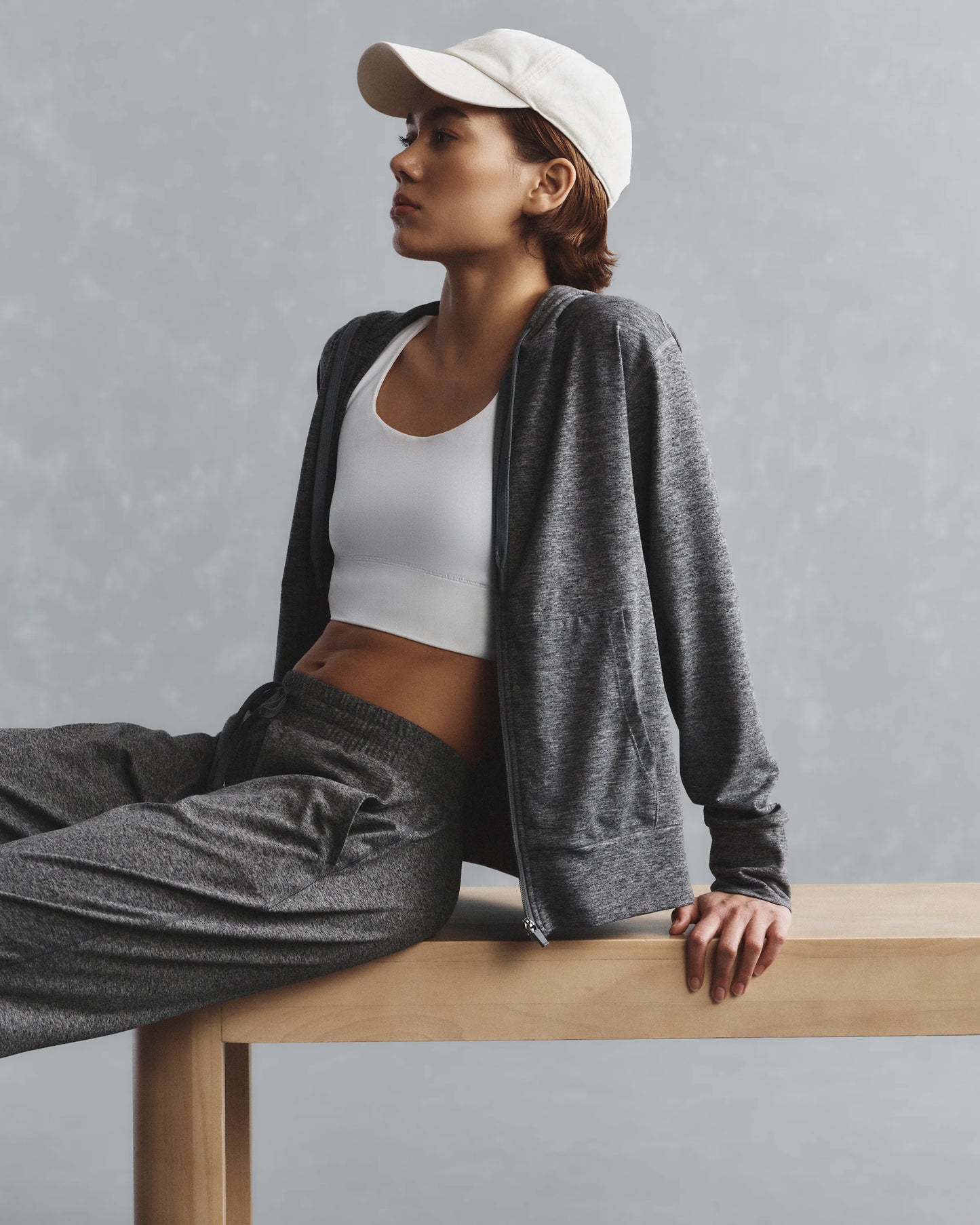 Power-Up Long Line Strappy Sports Bra - XS / Classic White