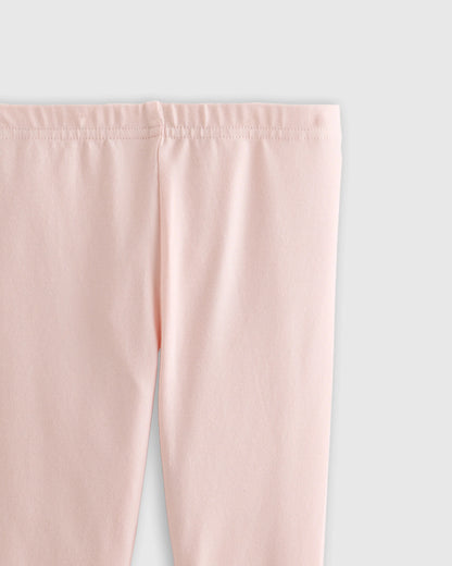 Organic Cotton Leggings - 12-18M / Bright Blush