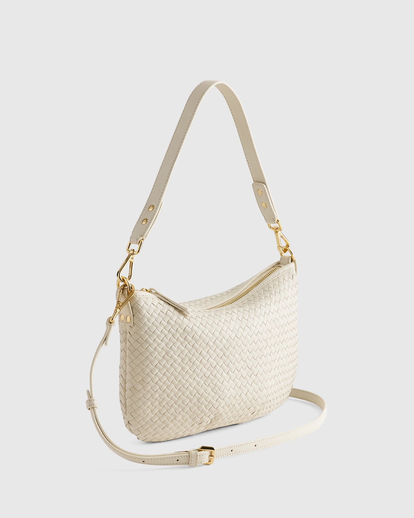Sloane Handwoven Mini Shoulder Bag - One Size / Cognac