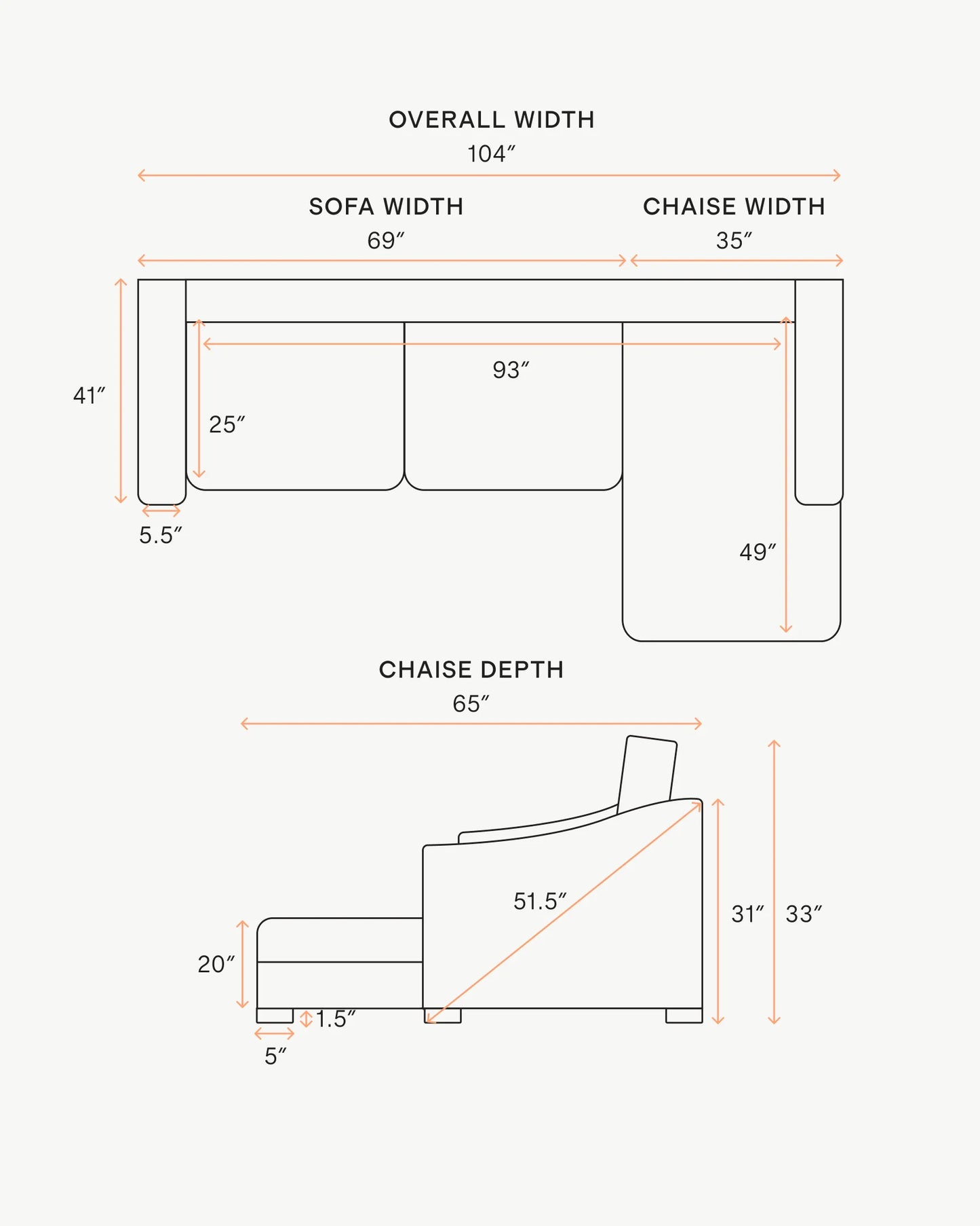 Hollis Slope Arm Chaise Sectional in Performance Velvet - 104" Right Arm / Spruce
