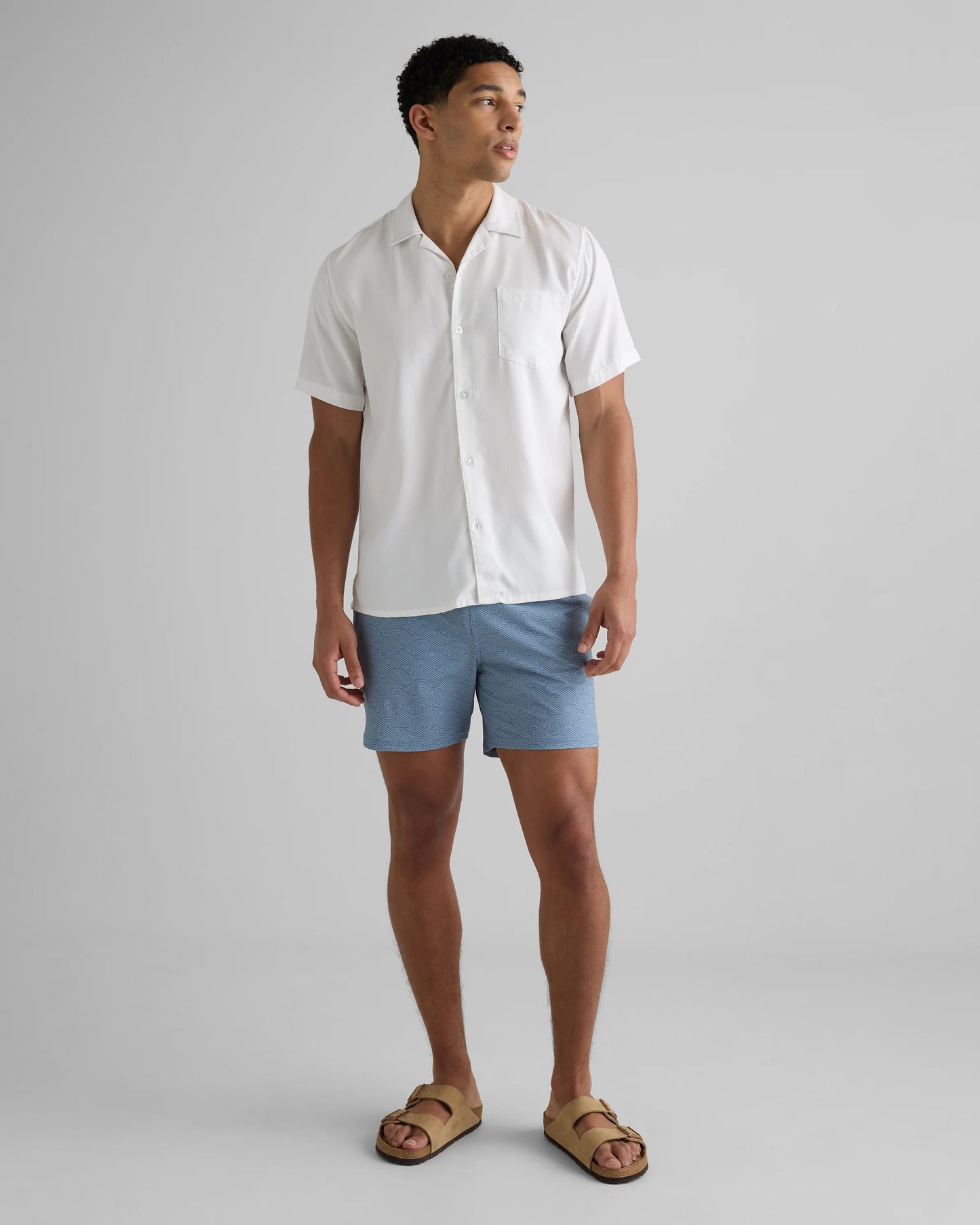 Italian Swim Trunks - 5.5" - XS / Navy Diamond Geo