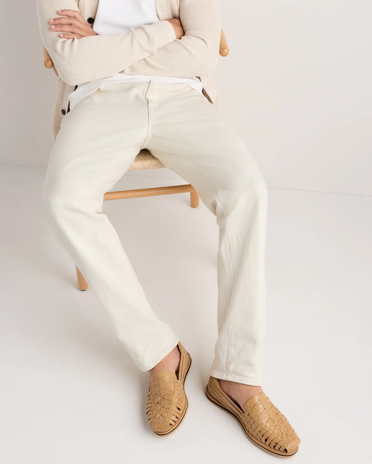 Handcrafted Leather Huarache Sandal - 7 / Brandy