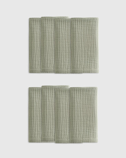 Organic Cotton Gauze Napkins (Set of 8) - One Size / Chocolate