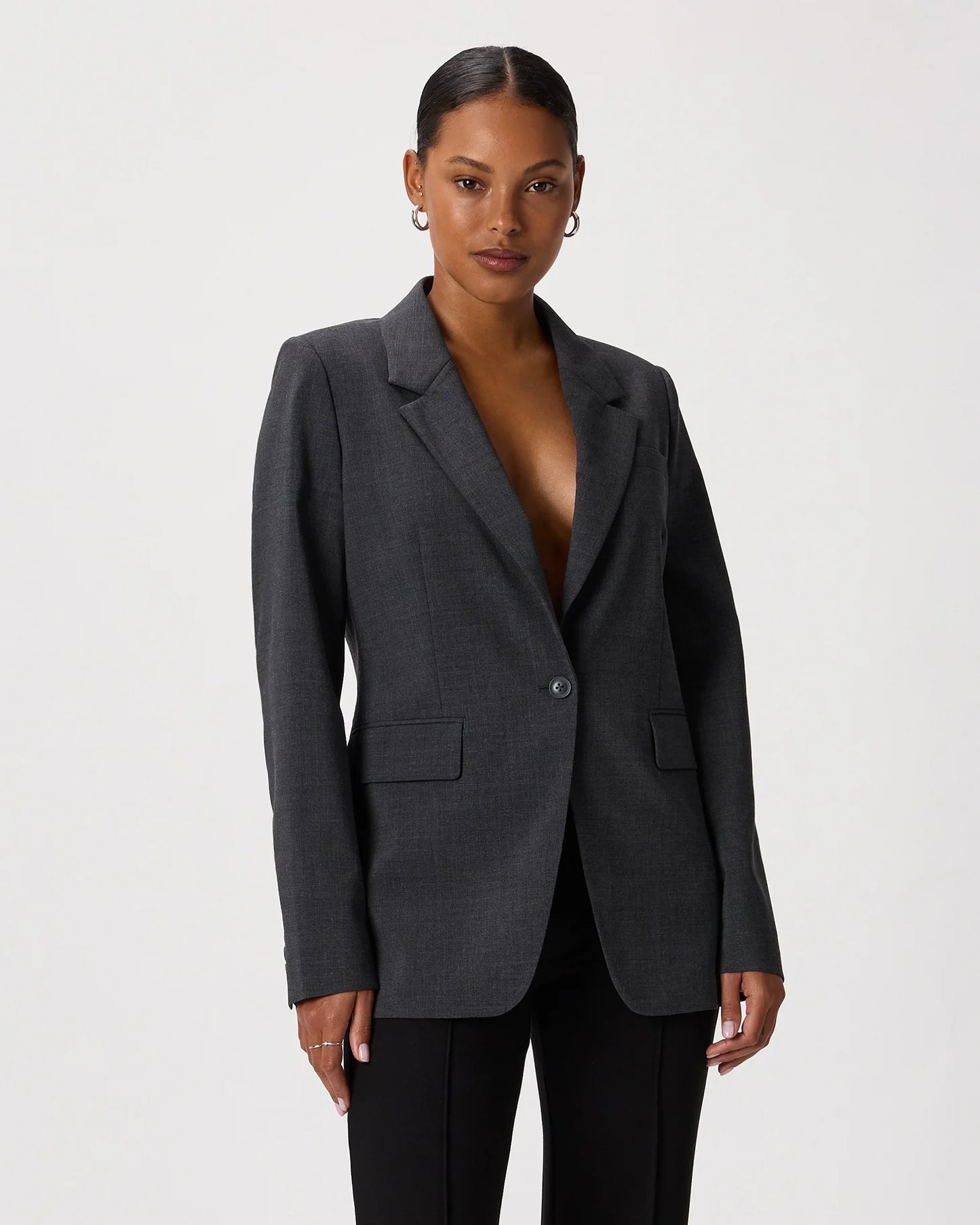 Italian Wool Long Blazer - XS / Sahara Camel