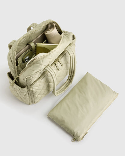 Transit Quilted Duffle Bag - One Size / Taupe Brown