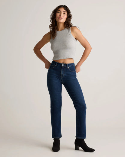 Bella Stretch Straight Jeans - 24 / Midnight Blue