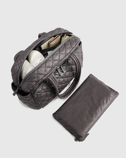 Transit Quilted Duffle Bag - One Size / Taupe Brown