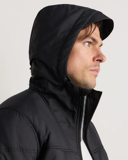 Weather Proof Fleece-Lined Hooded Jacket - S / Carbon Grey
