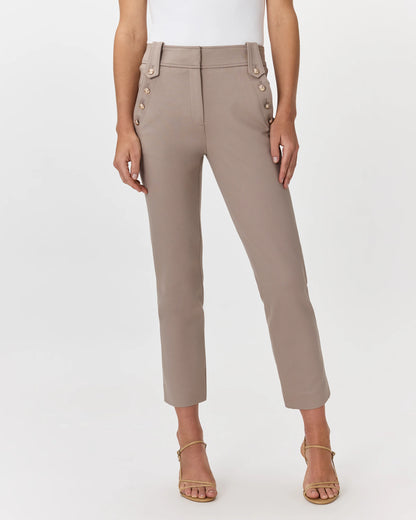 Ultra-Stretch Ponte Straight Leg Mariner Pants - XS / Morel Grey
