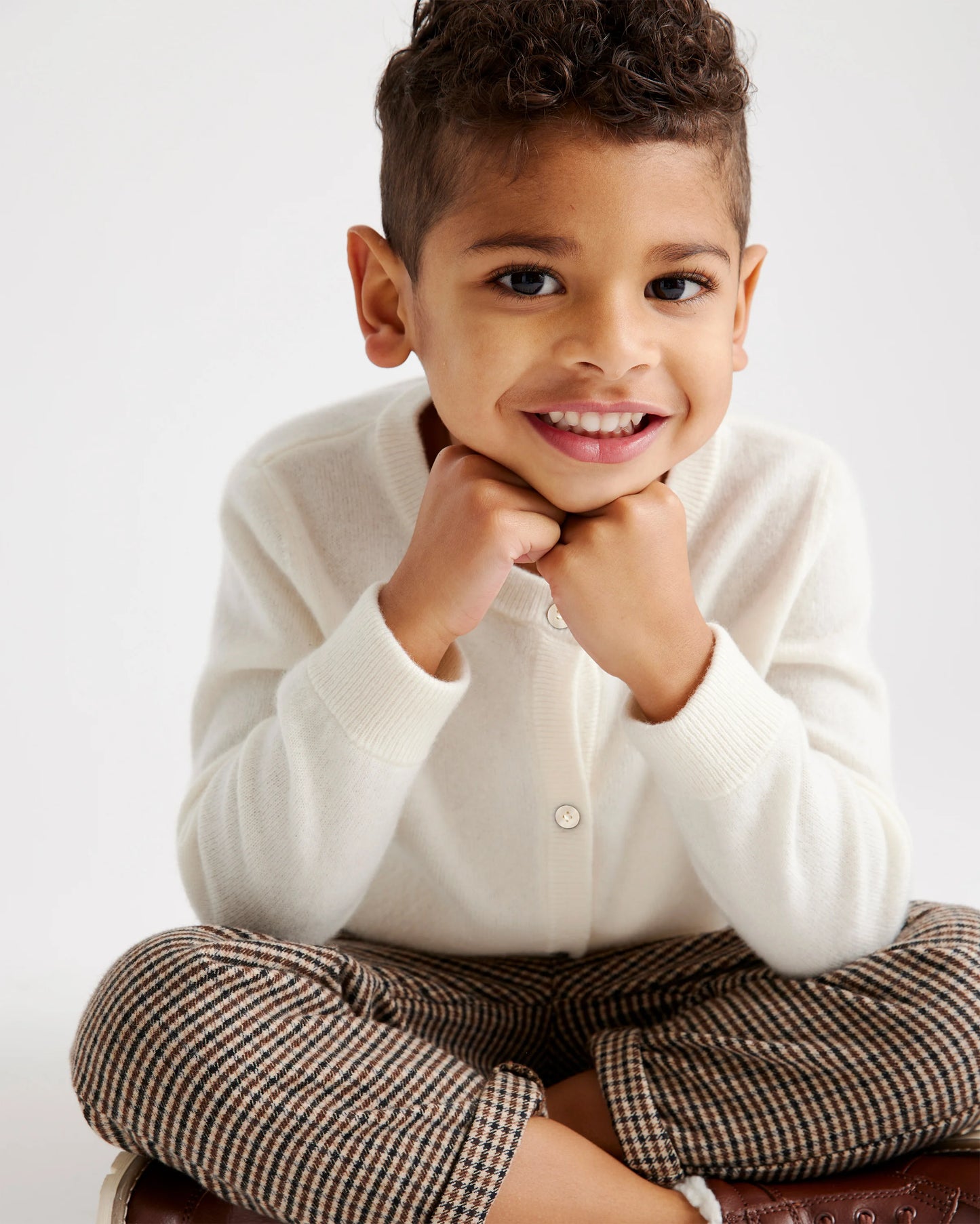 Washable Cashmere Cardigan - 2T / True Navy