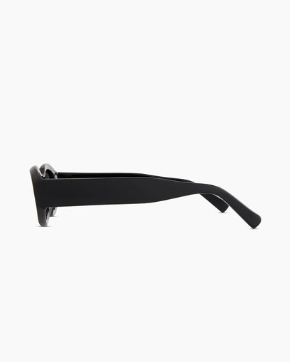 Milan Polarized Acetate Sunglasses - One Size / Black with Grey lens