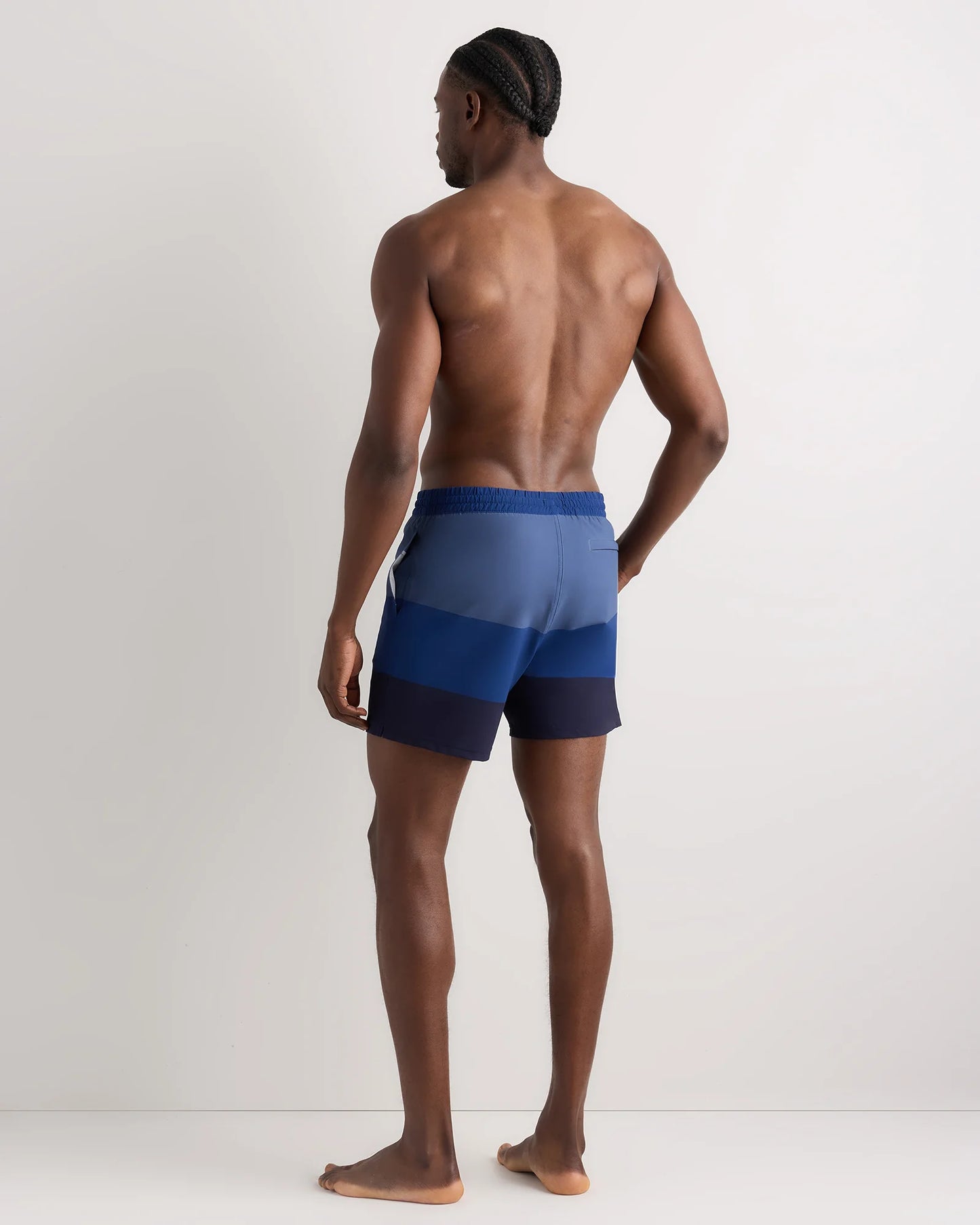 Italian Swim Trunks - 5.5" - XS / Navy Diamond Geo