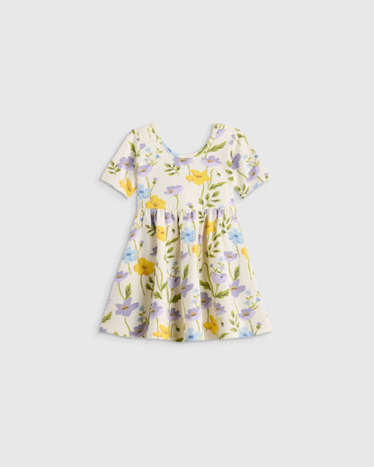 Organic Cotton Skater Dress - 3-6M / Animal Print
