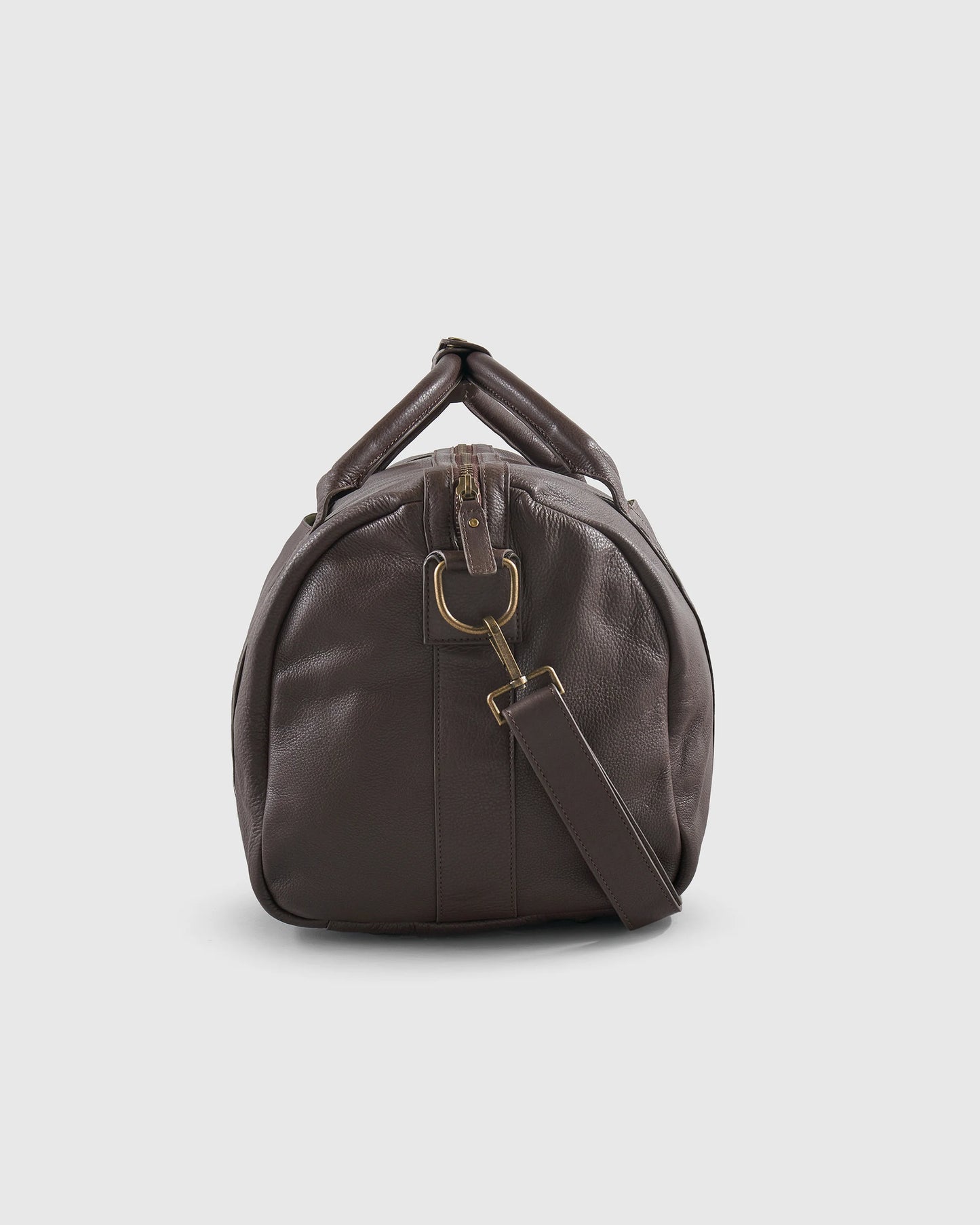 Nappa Leather Duffle Bag - One Size / Dark Brown