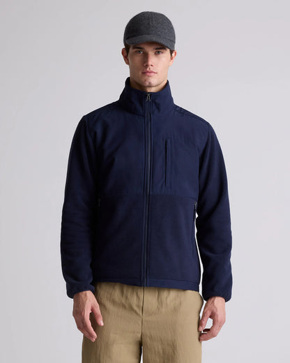Polar Fleece Full-Zip Jacket - S / Gravel/Bold Black
