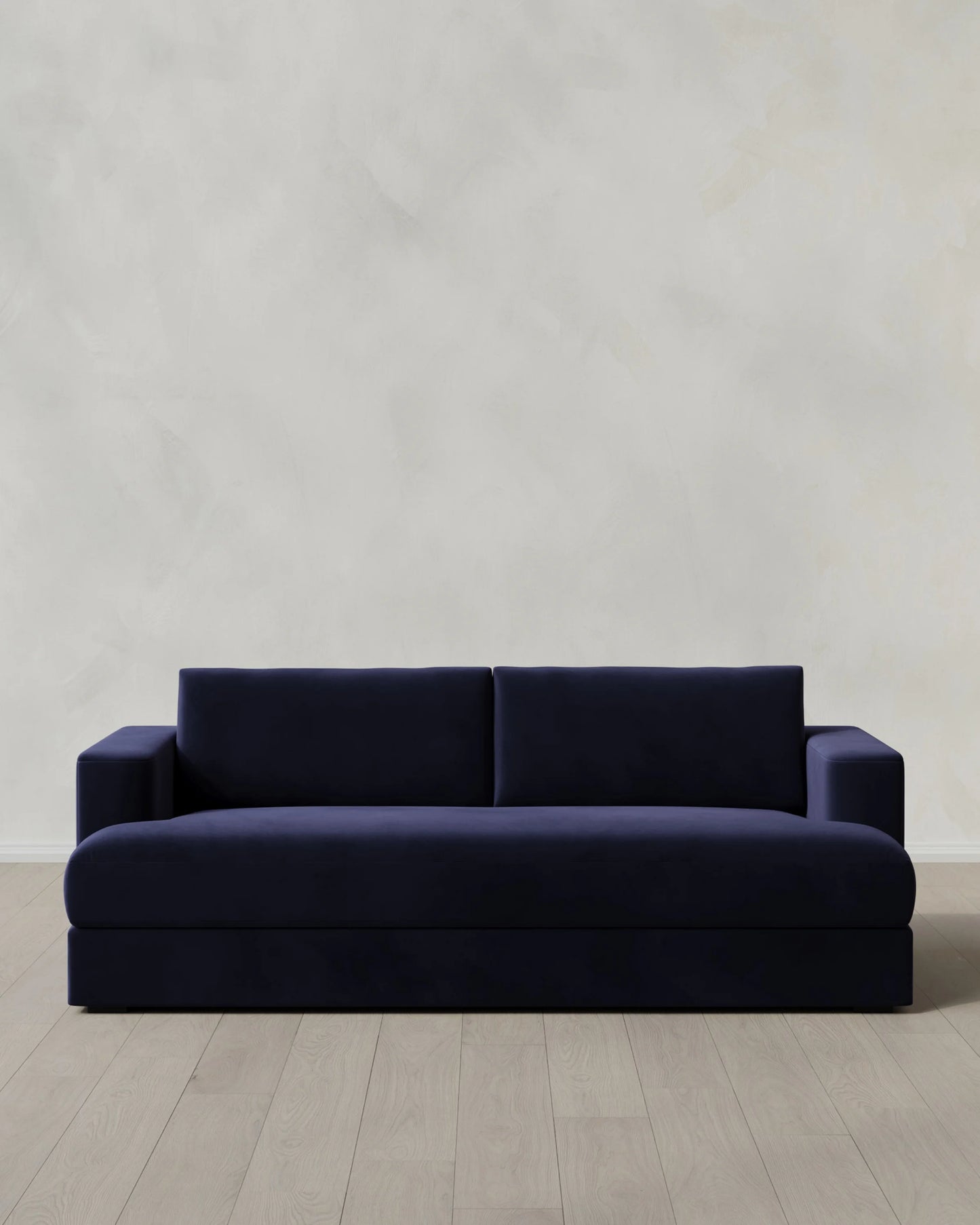 Sierra Curved Arm Sofa in Performance Velvet - 7ft / Sable