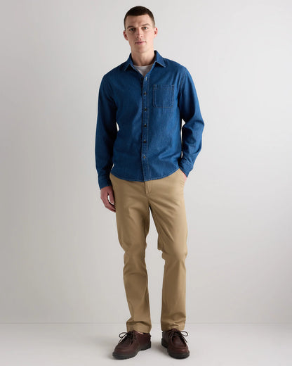 Heritage Washed Denim Shirt - S / Dark Wash