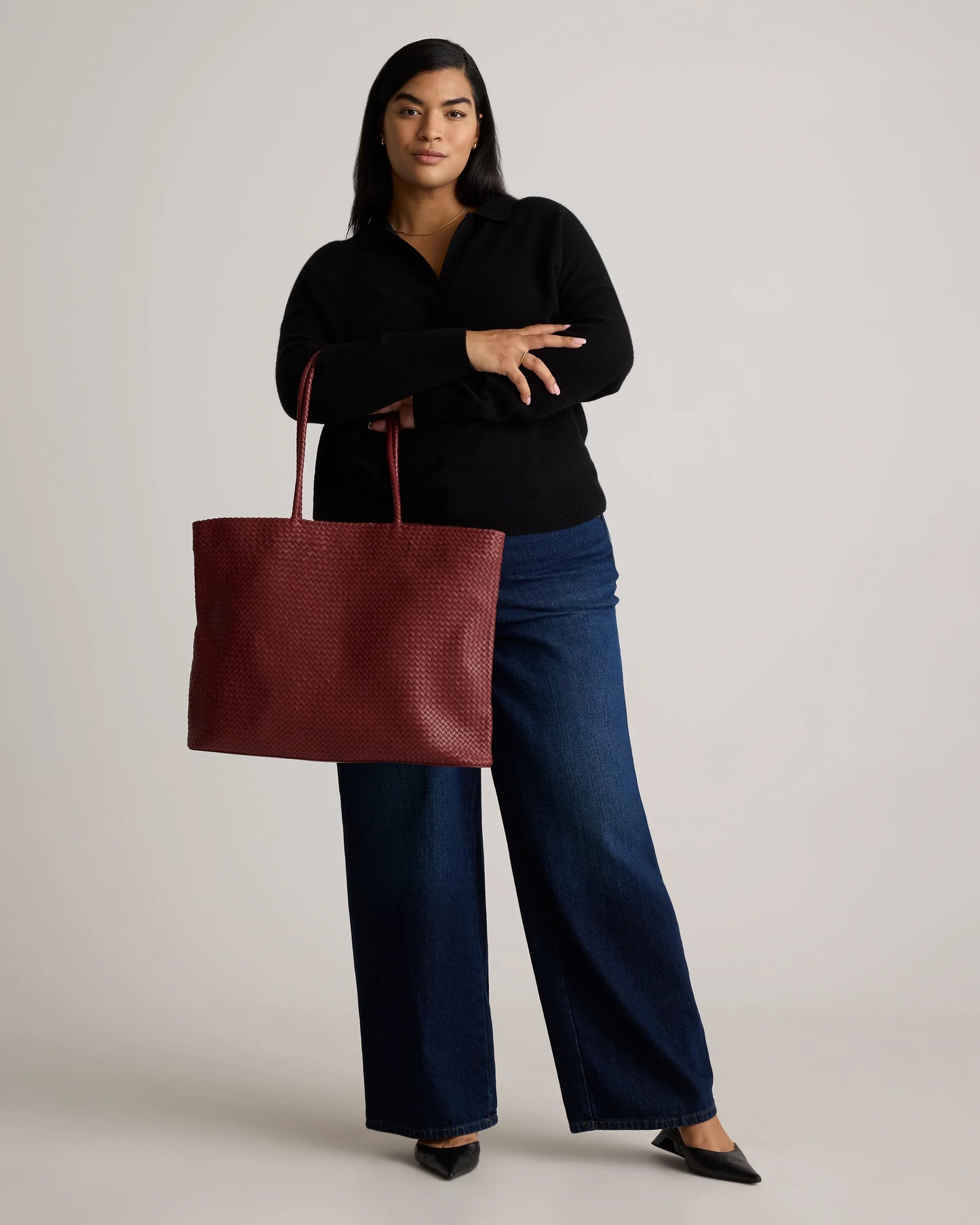 Siena Handwoven Tote - One Size / Taupe